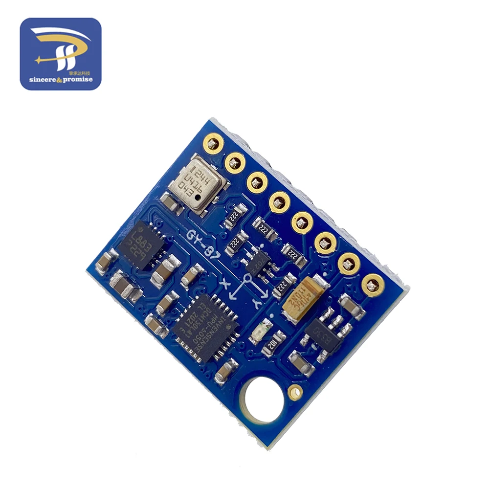 GY-87 10DOF Module MPU6050 HMC5883L BMP180 GY87 Sensor Module 3V-5V GY87 For Arduino Power High Accurancy