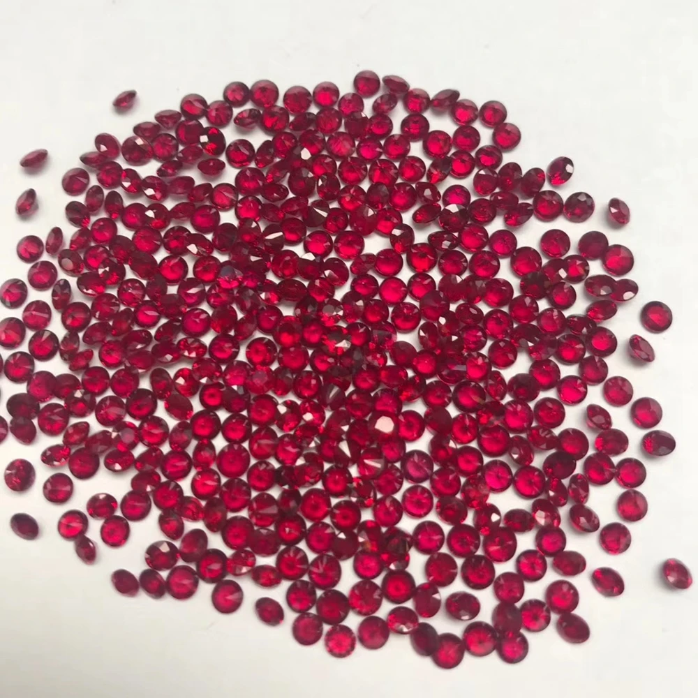 

2mm 1cts 23piece Ruby Semi-precious stones Dark Red Pigeon blood red 100% Natural Ruby Gemstone Origin Africa Ruby stone