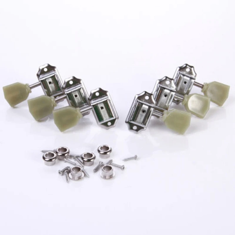 3R+3L Deluxe Guitar Tuning Pegs Keys Machine Heads Tuners For Gibson Style Set Classical Auspicious Guitars Parts Accessories