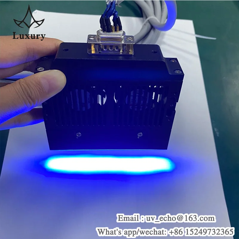 

Fan Cooling UV LED Ink Curing Lamp 395nm 365nm For UV LED Flatbed Printer Curing Lamp Line Light Source Can Be Spliced