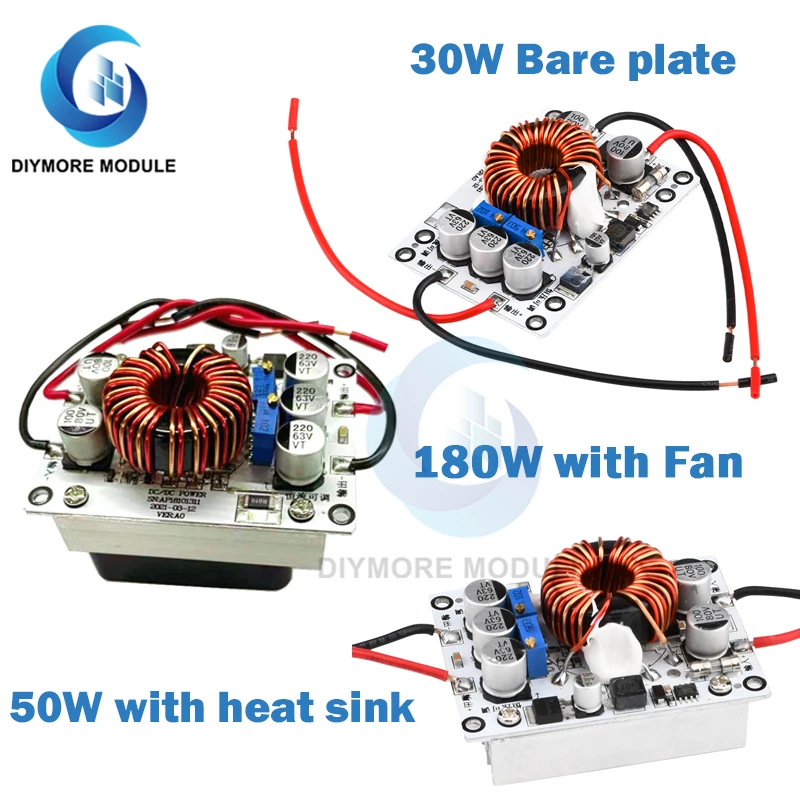 DC-DC 12-70V 24V 48V 8A Constant Current Charging Automatic Step Up/Down Regulator 30W 180W High Power Car Solar Power Module