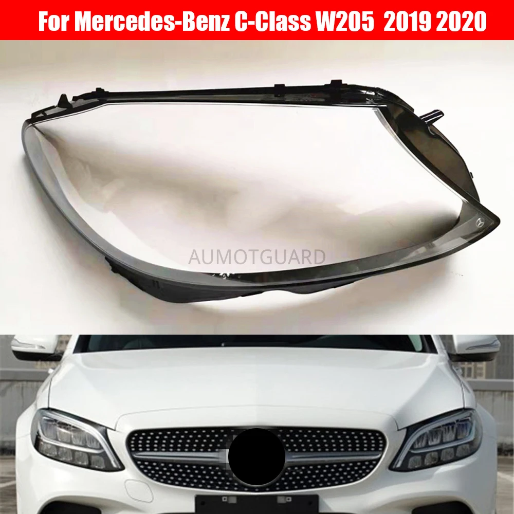 

Car Headlight Lens For Mercedes-Benz C-Class W205 C260L 300 2019 2020 Headlamp Cover Car Replacement Front Auto Shell Cover