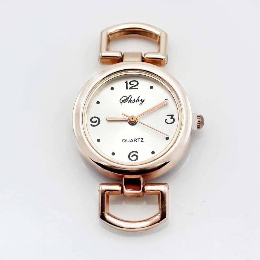 Shsby Diy Personality Rose Gold Watch Header Roman Numerals Circle Watch Table Core Watchband Watch Accessories Wholesale