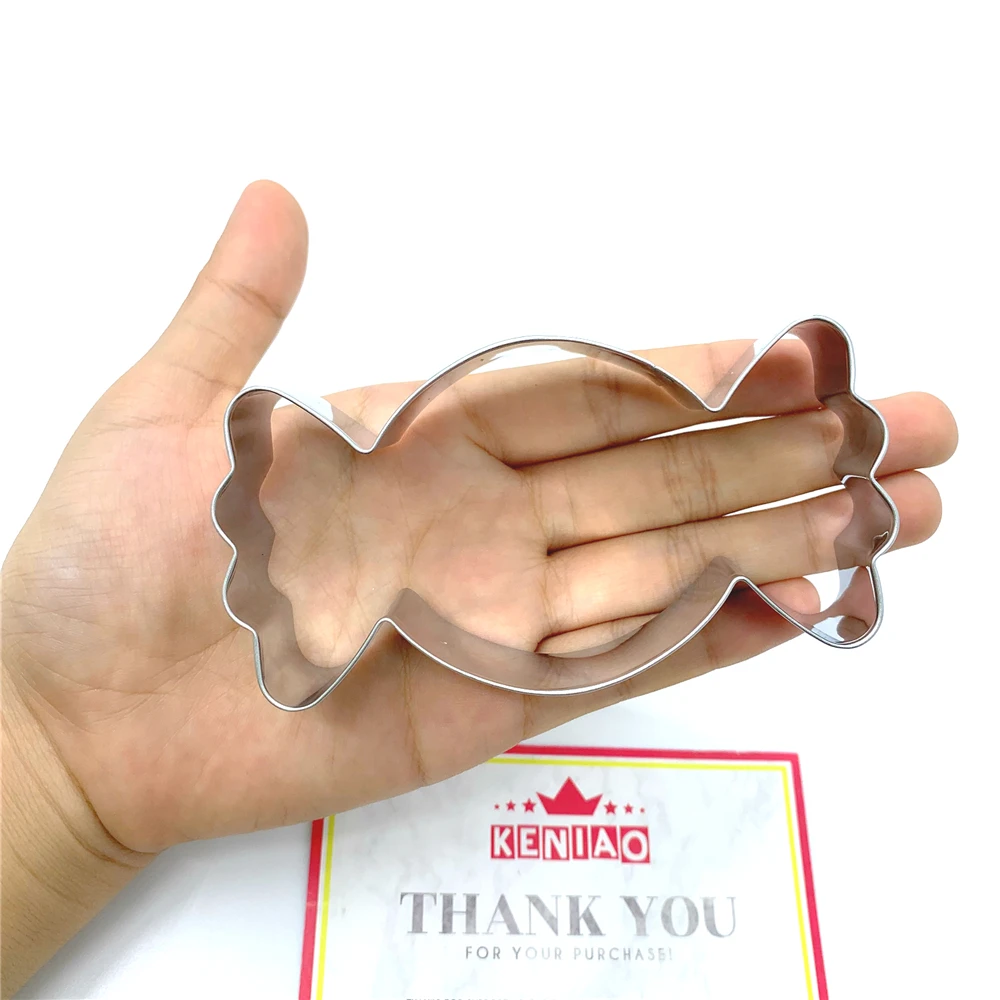 KENIAO Candy Cookie Cutter for Halloween - 10.5 x 5.5 CM Biscuit Fondant Pastry Bread Sandwich Mold - Stainless Steel