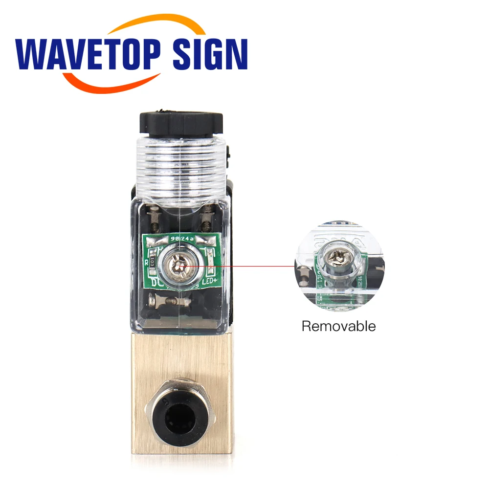 WaveTopSign Pneumatic One In One Out The Electromagnetic Valve On-off Valve Air Valve AC220V DC24V 12V