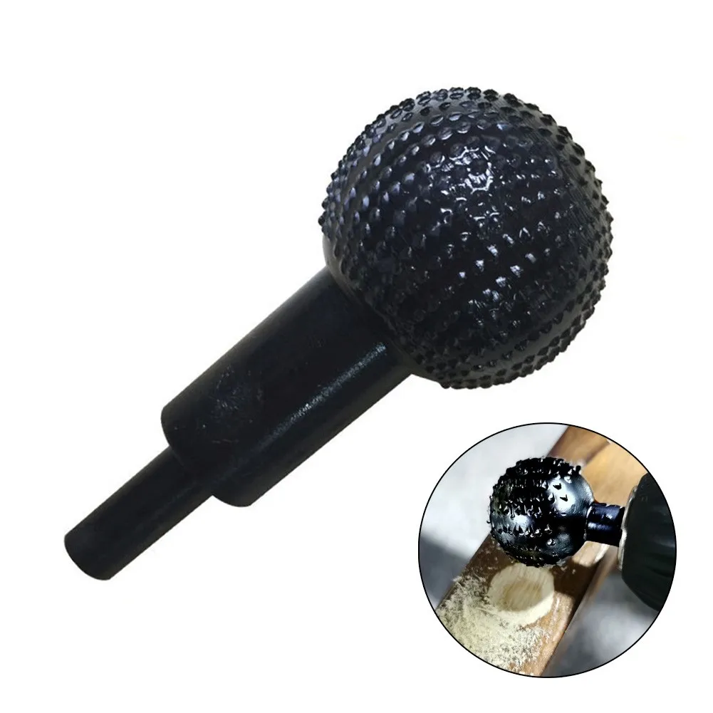 Rebaba de bola giratoria para carpintería, mango de 10mm, cabezal de 4cm, accesorio de tallado para amoladora angular