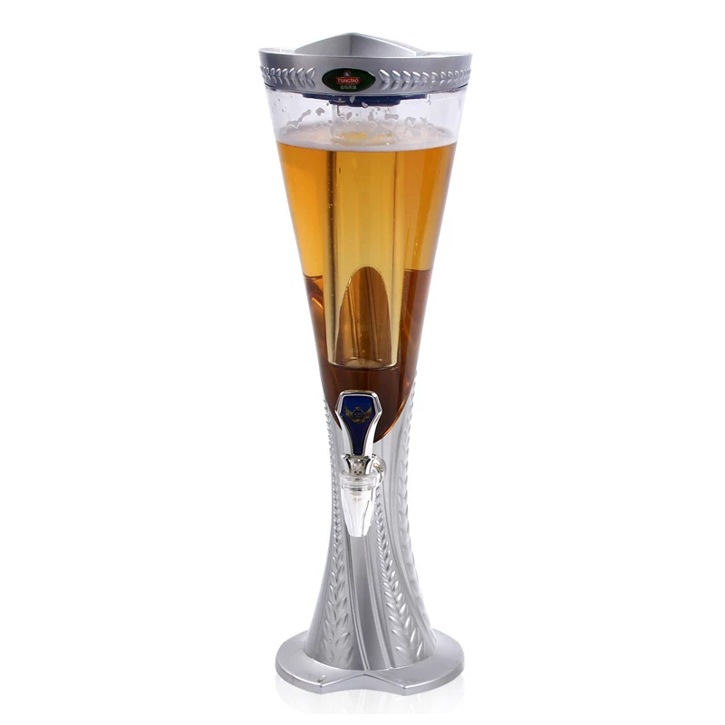 PlumWheat-Beer Tower, Beverage Juice Dispenser, Party Bar, Home Champagne, 3 Liters