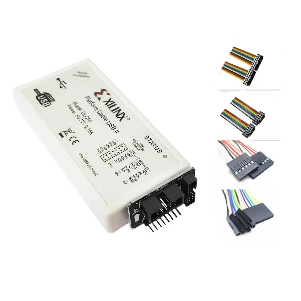 Ulepszona wersja DLC10 Xilinx platforma kabel USB kabel do pobrania programator Jtag do FPGA CPLD CY7C68013A wymień DLC9LP