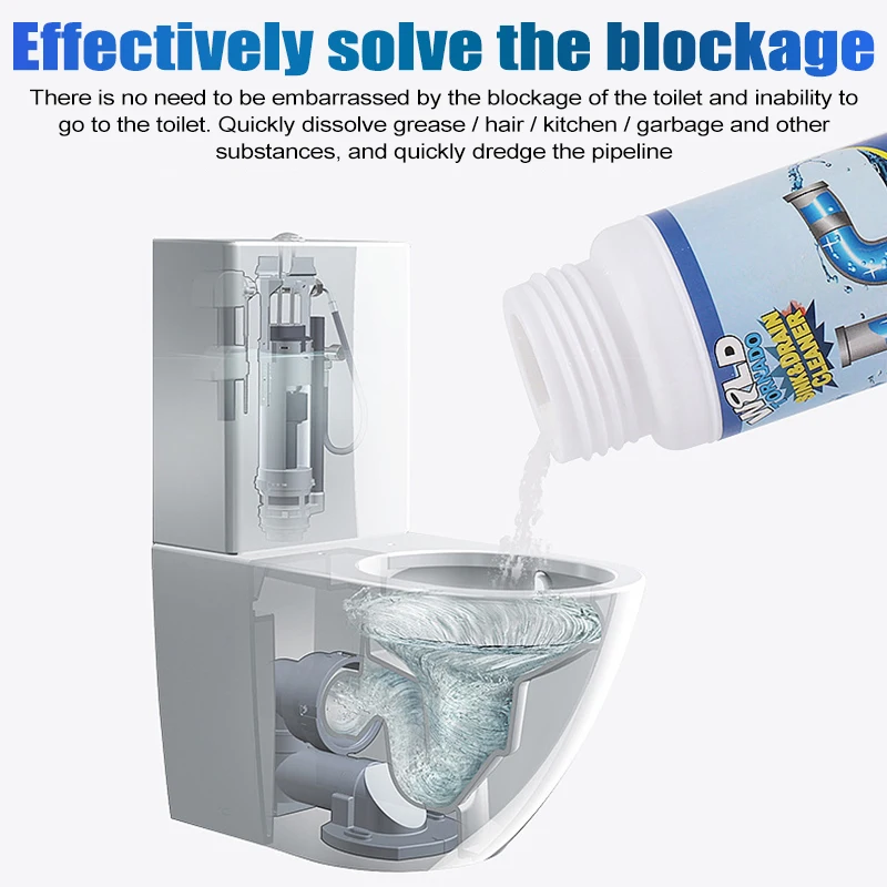 Pipe Unblocker Drain Cleaner, Sink Drain Declogger, Kitchen Toilet Sewage, Clogging, Dredge Unblocker, Fast Cleaner Agent