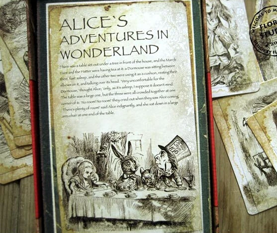 20Pcs/pack Vintage Alice\'s Adventure in Wonderland story Post Card Set Greeting Card