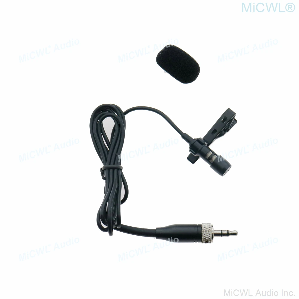 

MiCWL MJ60 Lavalier Microphone For Sennheiser Mic G2 G3 G4 Wireless BeltPack 3.5mm Stereo Lock Metal Plug