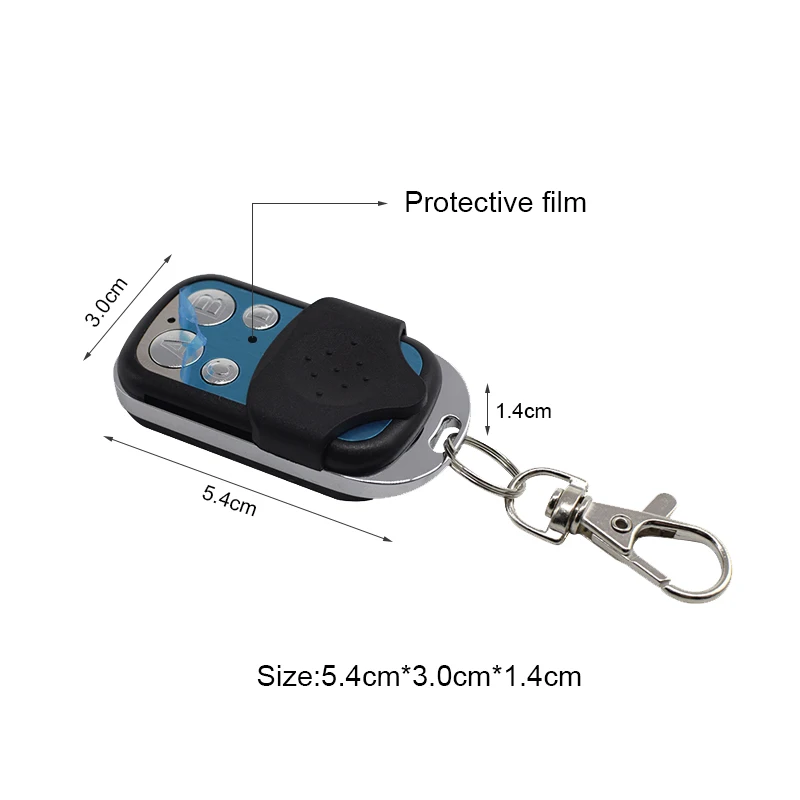 Copy PROTECO ANGIE Garage Door Remote Control Gate PROTECO Fixed Code 433.92mhz