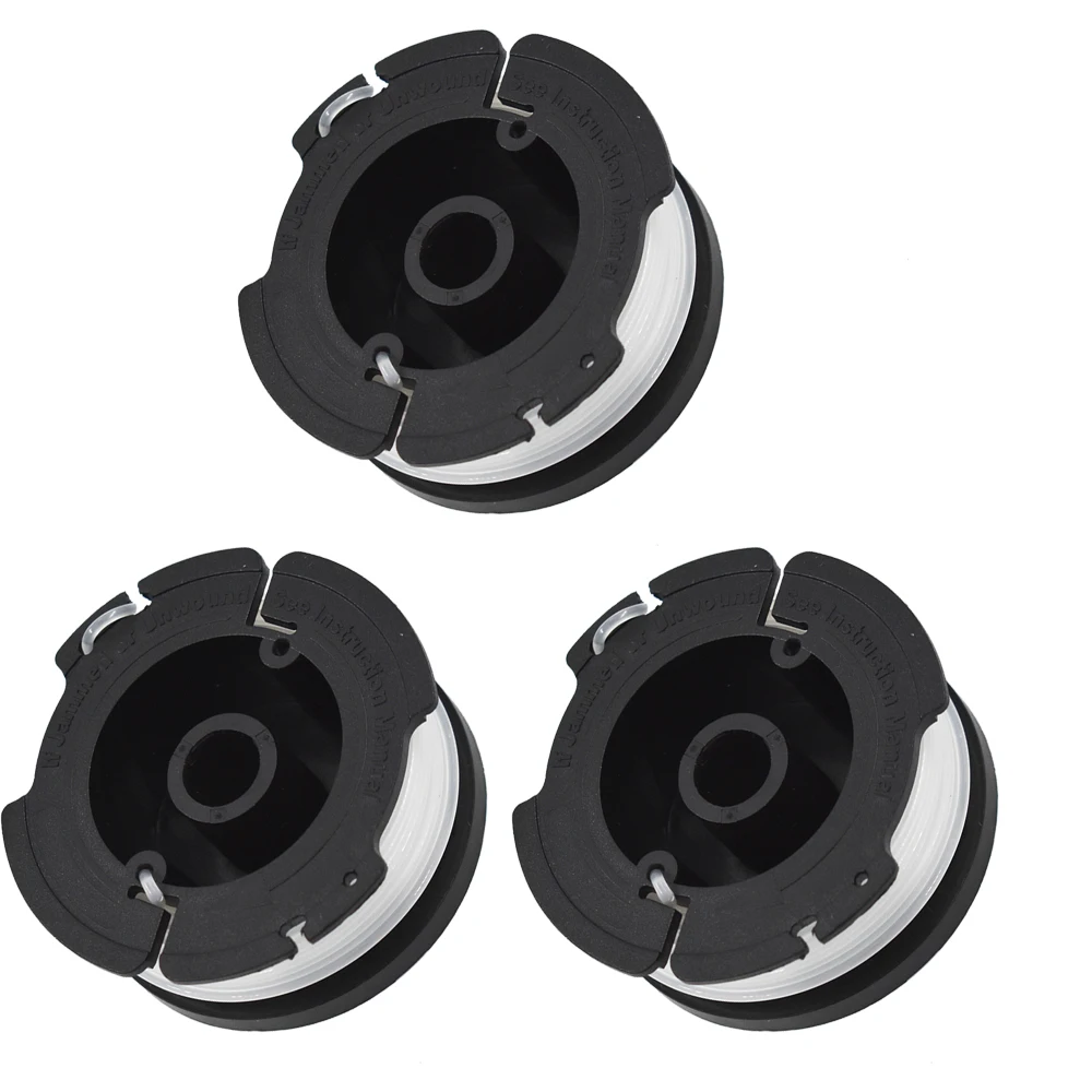 3 Pack String Trimmer Spools For BLACK+DECKER AF-100-3ZP GH900 W/ 0.065" Line