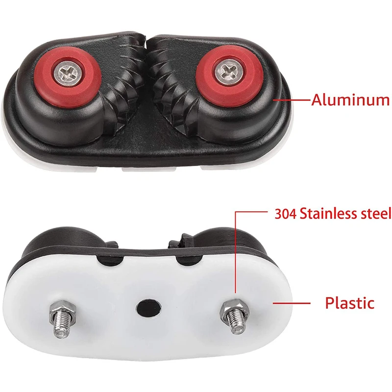 Rowing Boat Fast Entry Cleats Canoe Kayak Rope Cam Cleat Kayaks Marine Accessories Sailing Inflatable Aluminum Alloy Ship Sailin