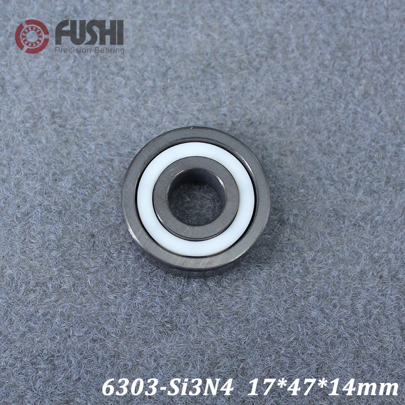 

6303 Full Ceramic Bearing ( 1 PC ) 17*47*14 mm Si3N4 Material 6303CE All Silicon Nitride Ceramic Ball Bearings