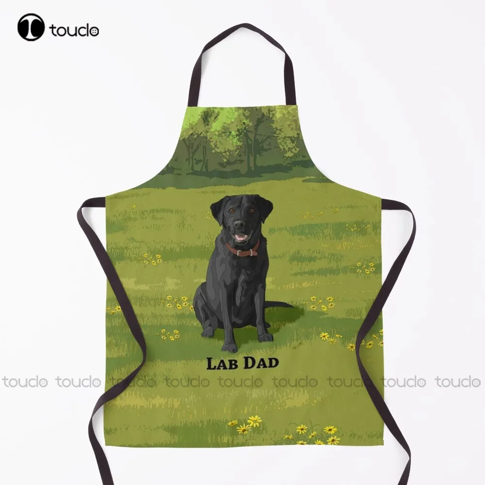 Black Labrador Retriever Lab Dad Apron Stylist Apron Personalized Custom Cooking Aprons Garden Kitchen Household Cleaning New