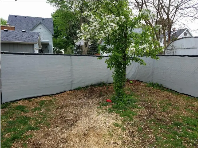 Grau Zaun Privatsphäre Screen Windschutz-Heavy Duty Fechten Mesh Schatten Net Abdeckung für Wand Garten Hof Hinterhof-Zip krawatten Enthalten – Detail 11