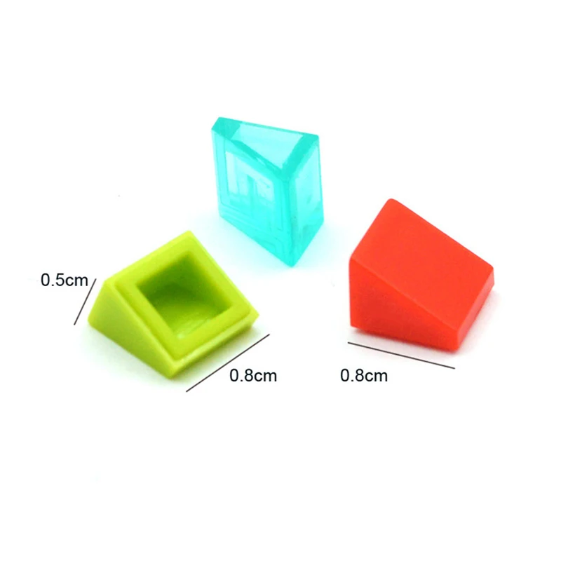 400pcs DIY Building Blocks Figure Smooth Bevel Bricks 1x1 Educational Creative Toys for Children Size Compatible With 54200