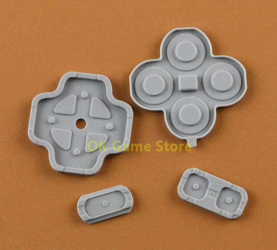 10sets/lot Conductive Rubber Pad Buttons Set Replacement For Nintendo New 3DS abxy keypad Repair Parts