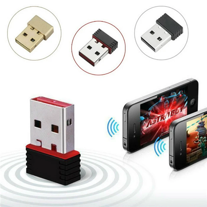 150Mbps MTK7601 USB wifi trực tiếp Bộ điều hợp USB 2.0 cao cấp Mini USB Wifi