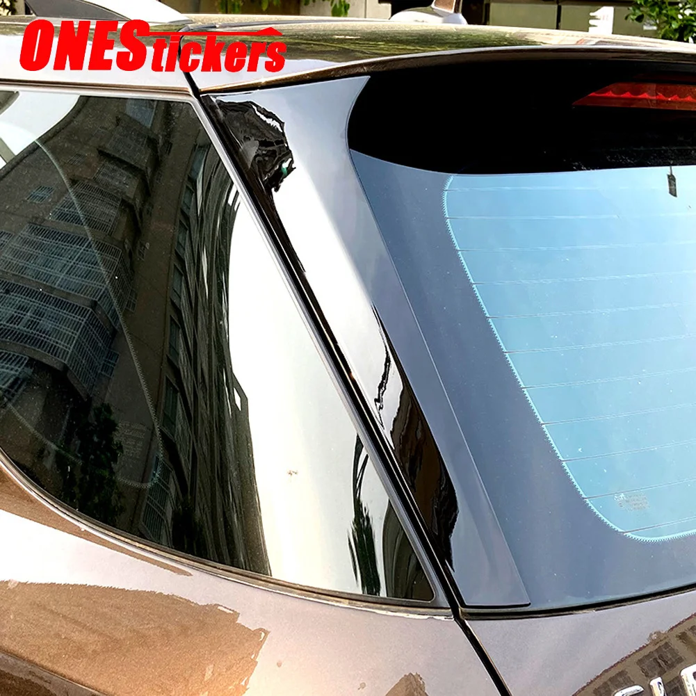 

For Mercedes Benz GLE ML Class W166 2012-2018 Gloss Black Car Accessories Rear Windshield Side Wing Spoiler Sticker Trim Cover