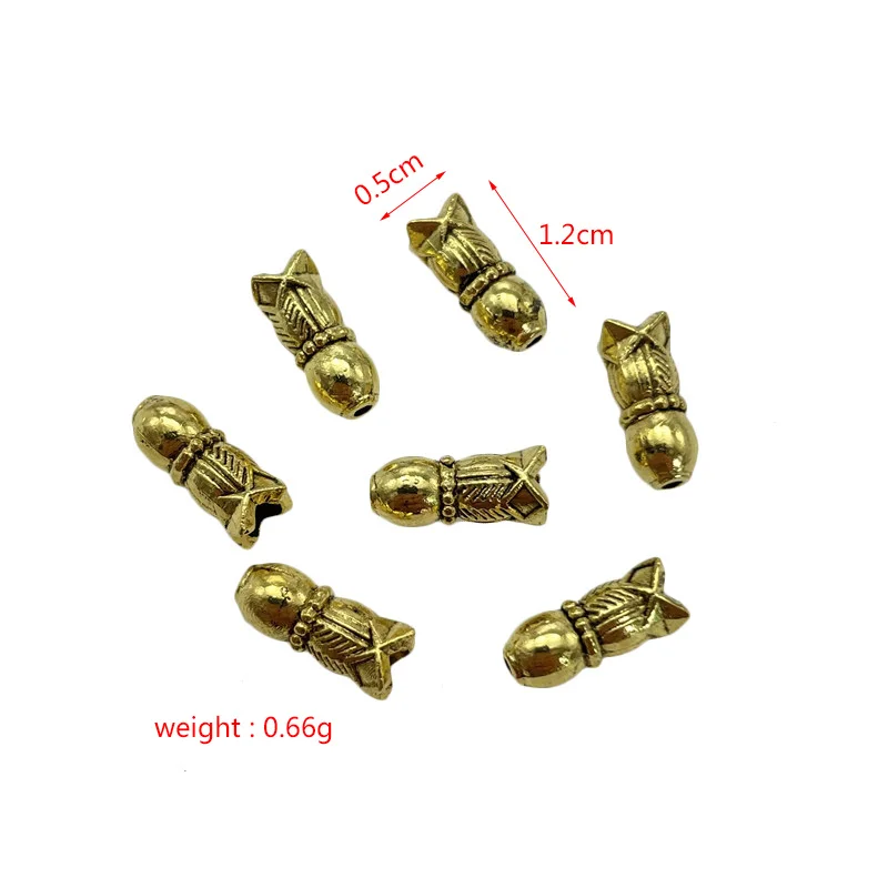 30pcs Imitation Tibetan Silver Bronze Smooth Pocked Tulip Spacer Bead DIY Bracelet Necklace Jewelry Connector Accessories