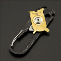 Best keychain Multy Tool 20 In 1 EDC Tools Portable Spinner Knife Screwdriver Ruler Bottle Opener Pry Bar