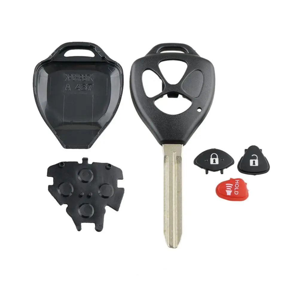 3 Nút Uncut Xe Ô Tô Điều Khiển Từ Xa Phím Vỏ Chìa Khóa Thông Minh Smart Key Fob Ốp Lưng Chìa Khóa Đạn Phù Hợp Cho Xe Toyota Corolla RAV4 yaris Venza TC XA Xd