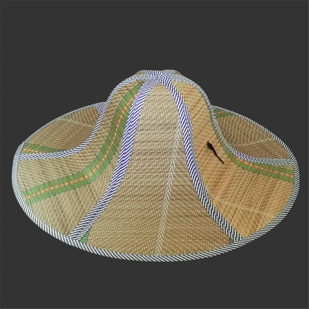 Simple Fly Fishing Hat Summer Beach Hat male Sun Hats straw folding hat sun cap rattan straw hat folding caps anti-ultraviole