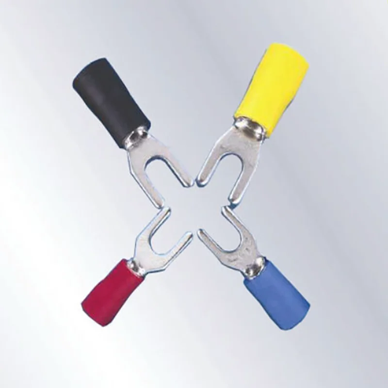 

Бесплатная доставка, 500 шт. SV1.25-3,2 изолированный лопаточный разъем для проводов, обжимная клемма для электрической проводки Y, тип 0,5 мм, толщина, 4 цвета