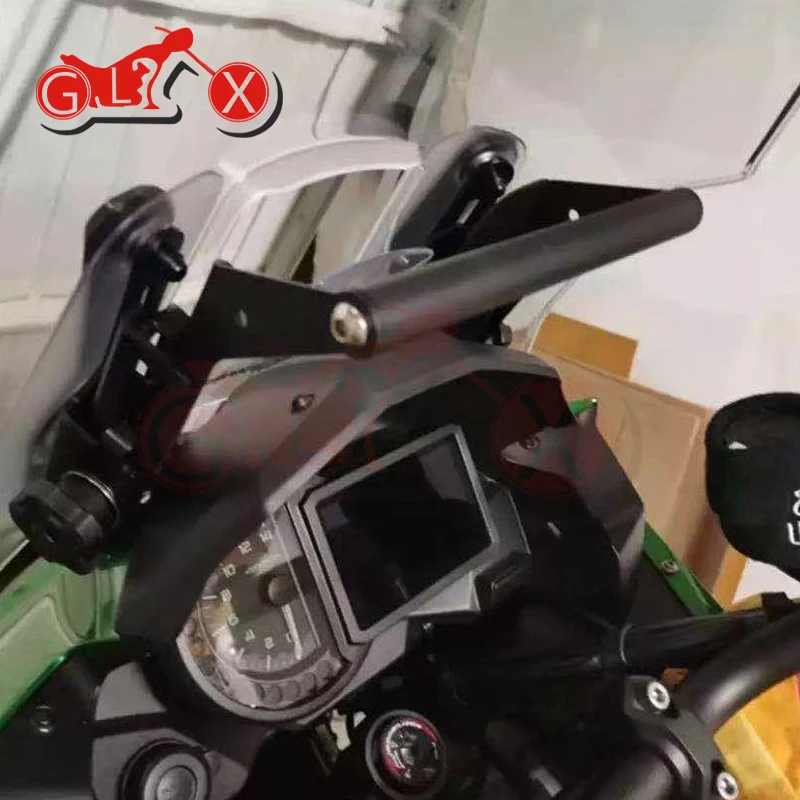 Motorcycle Accessories for Kawasaki Versys1000 Versys 1000 2017 2018-2021 mobile phone GPS navigation bracket Mounting bracket