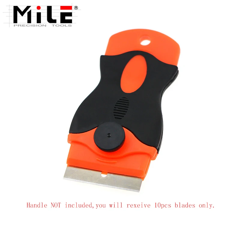 

MILE 10- шт. скребок для удаления клея с металлическими лезвиями для ЖК-дисплея, скребок для ремонта экрана мобильного телефона, планшета, чистящие средства, щетка (без ручки)