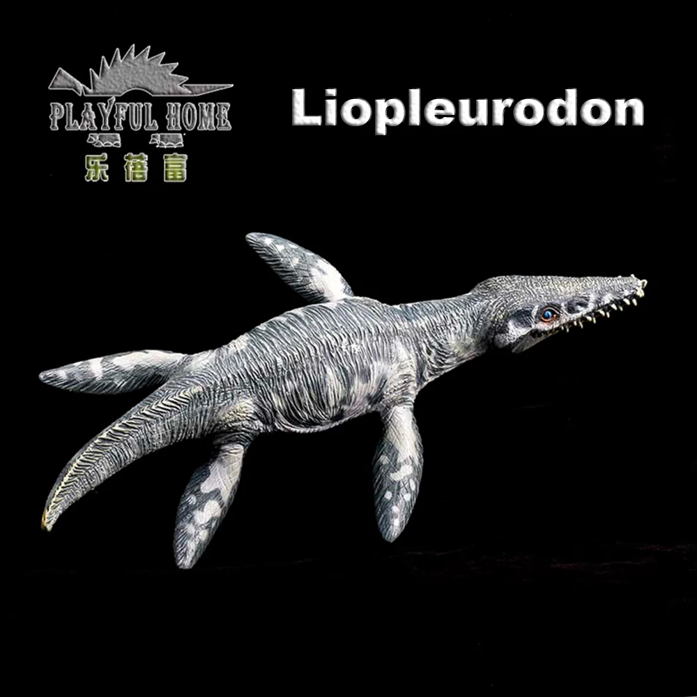 

Фигурка динозавра Liopleurodon, Имитация древнего динозавра, ручная работа, модель, Детская Коллекционная развивающая мягкая игрушка для детей