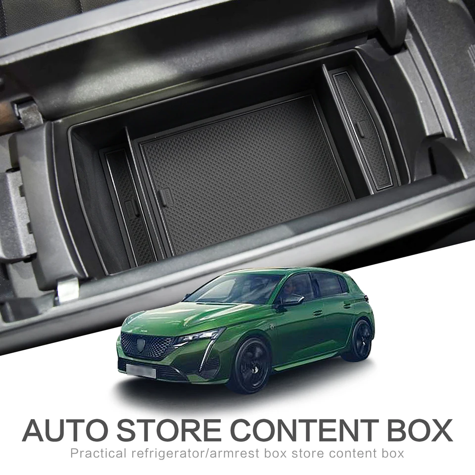 プジョー　308 408 センターコンソールトリム 新品 PEUGEOT センターコンソールアームレストボックス収納新しいプジョー 308 2021