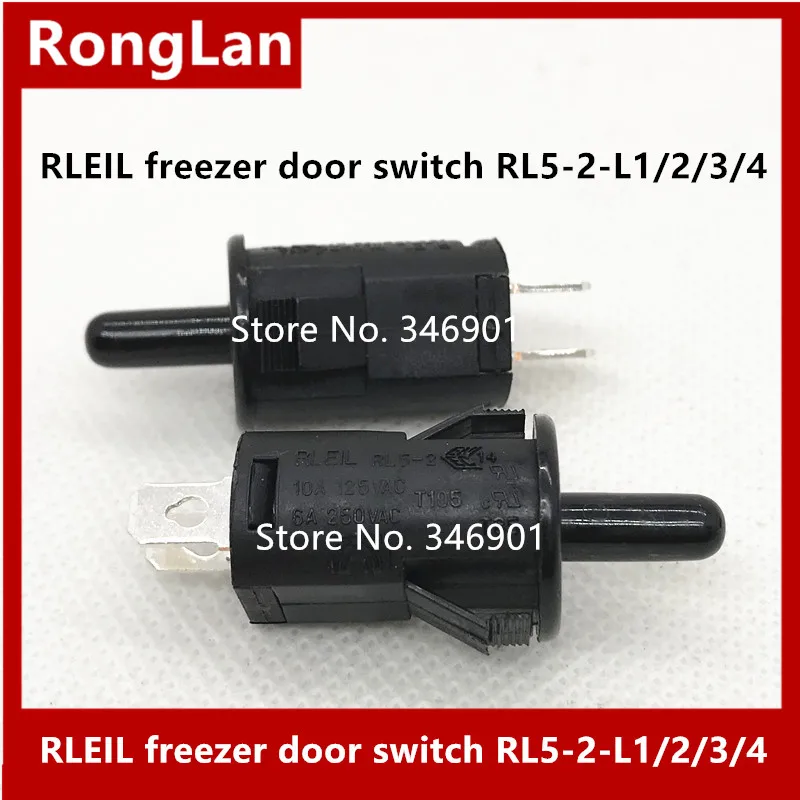 

Electronic switch RLEIL refrigerator freezer door switch reset button limit switch RL5-2 RL5-2-L1 RL5-2-L2 RL5-2-L3--50pcs