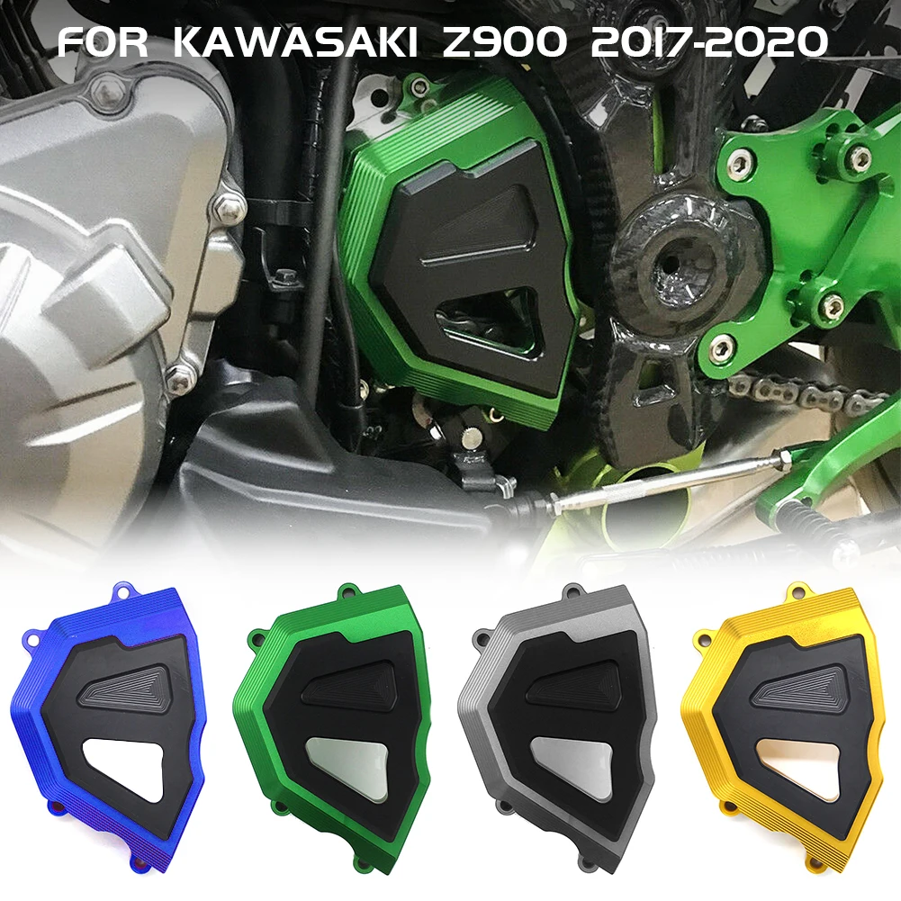 

For Kawasaki Z900 Z 900 2017 2018 2019 2020 Motorcycle Front Sprocket Cover Chain Guard Engine Case Crash Protector Frame Slider