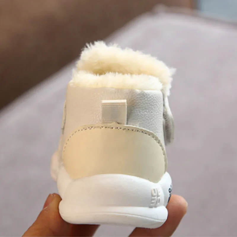 New Kids Baby Girl Boy Shoes Soft Non-slip Infant First Walkers Winter Warm Plush Baby Sneakers Toddler Shoes for Kids