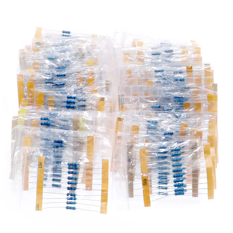 860pcs 86Values x 10pcs 1/2W resistor pack set DIY Metal Film Resistor kit (0.1 ohms~10 M ohm) 1%