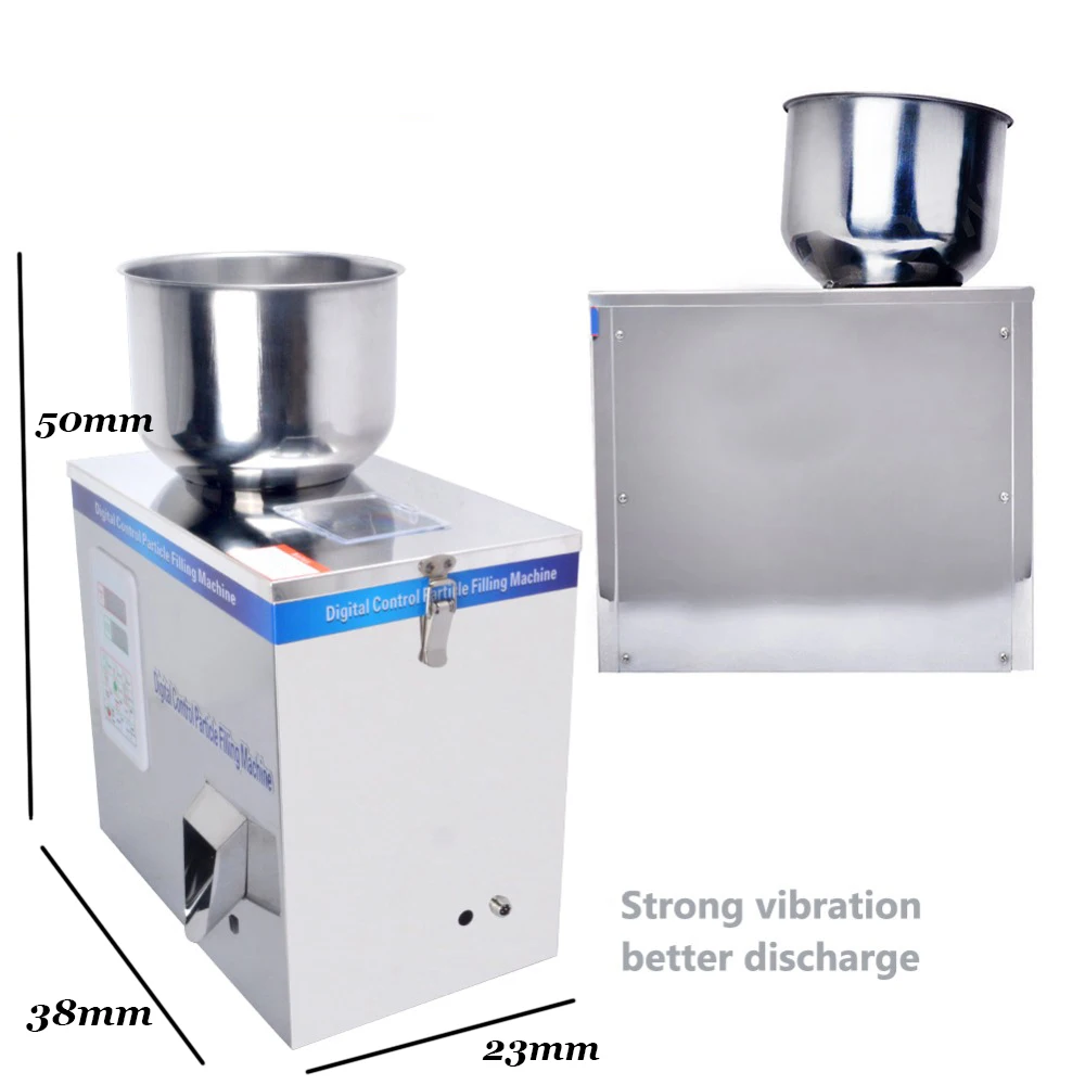 지능형 분말 과립 포장 충전 기계, 밀가루 참깨 커피 차 향신료, 1-99g