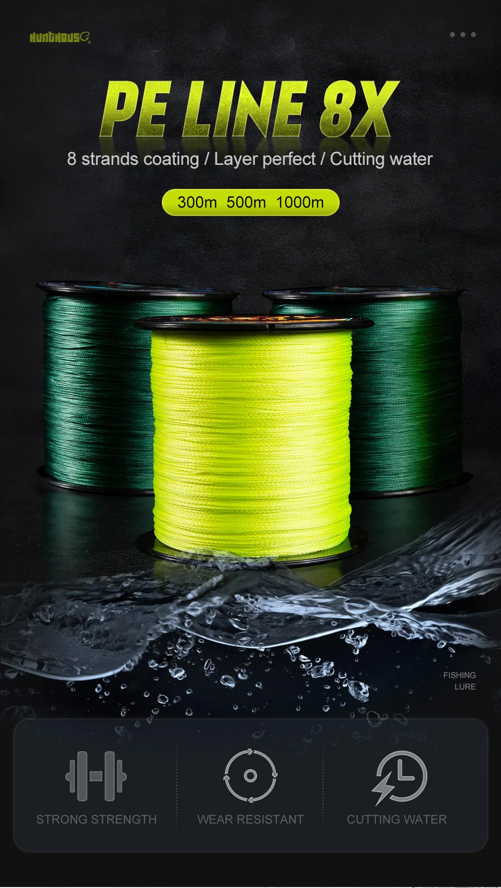 Lenza Intrecciata Da Pesca Morbida E Resistente Di Buona - Foto 14