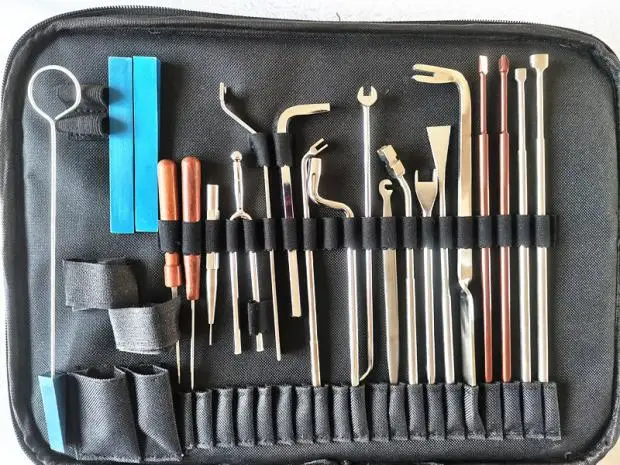 1set Piano tuning tools Piano repair tools 28-piece set of tools professional repair and finishing tools