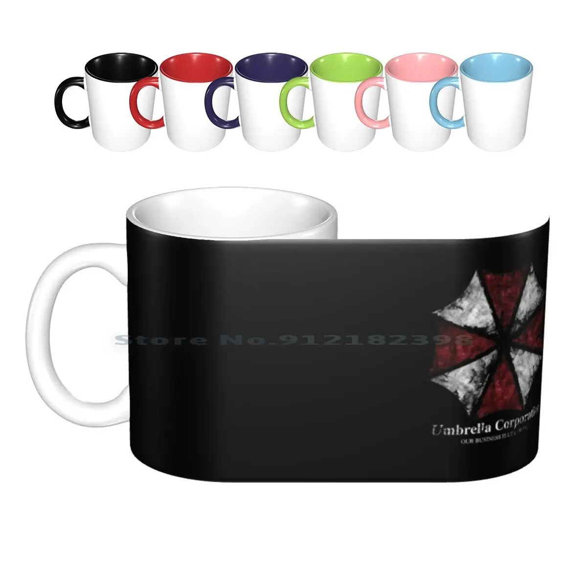 Umbrella Corporation Ceramic Mugs Coffee Cups Milk Tea Mug Umbrella Umbrella Corporation Umbrella Corp Biohazard Nemesis 2 Leon