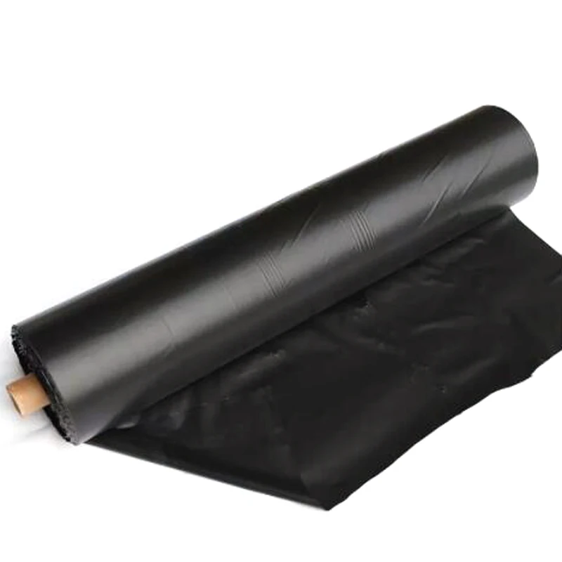 10 ~ 50m zagęścić 0.014mm czarny rolnictwo odcień folia pe szklarnia ochrona przed mrozem pielenie kontrola rośliny utrzymać ciepły film ściółkowy