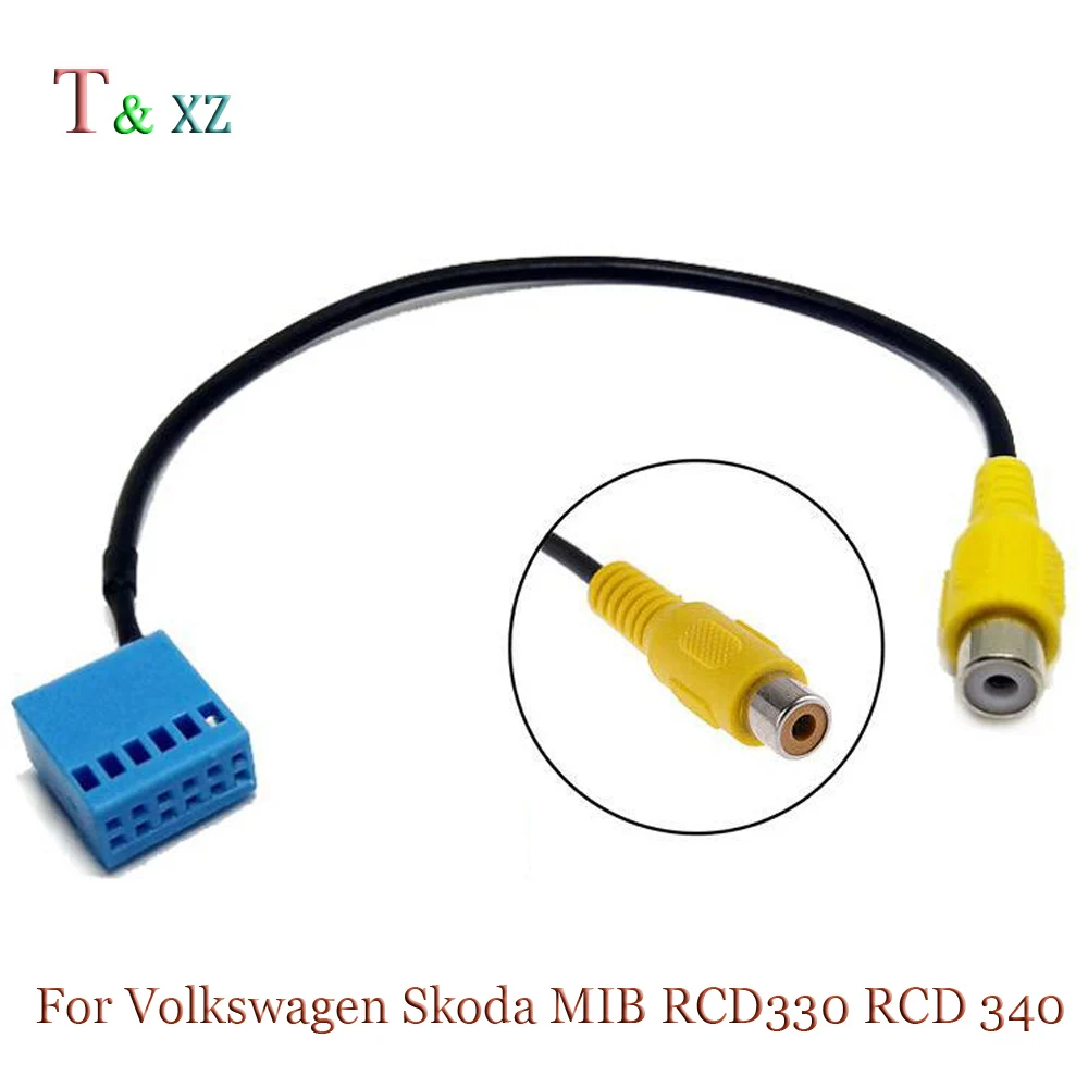 T&xz 1Pc MIB RCD330 RCD340 Car Rear View Camera RVC Cable Adaptor for Car Reversing Image Conver