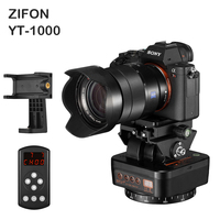 ZIFON YT-1000 Auto Motorized Pan Tilt Tripod PTZ Remote Control Rotating Video Stabilizer for Smartphone Tripod Heads Cameras