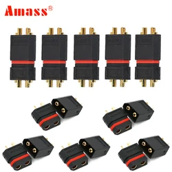 5 / 10 pair Amass XT60W Black Waterproof Plug Gold-Plated Bullet Connectors Male Female for RC Aircraft Drone Lipo Battery Car B