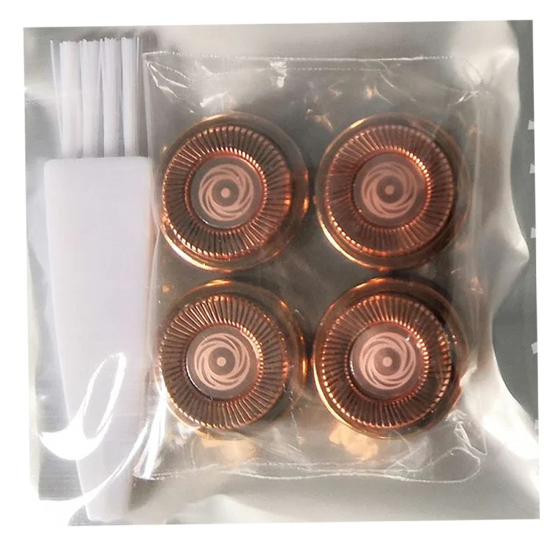 Testa di lama per donna rimozione dei capelli rossetto rasoio per capelli Bikini epilatore 4 pezzi una borsa