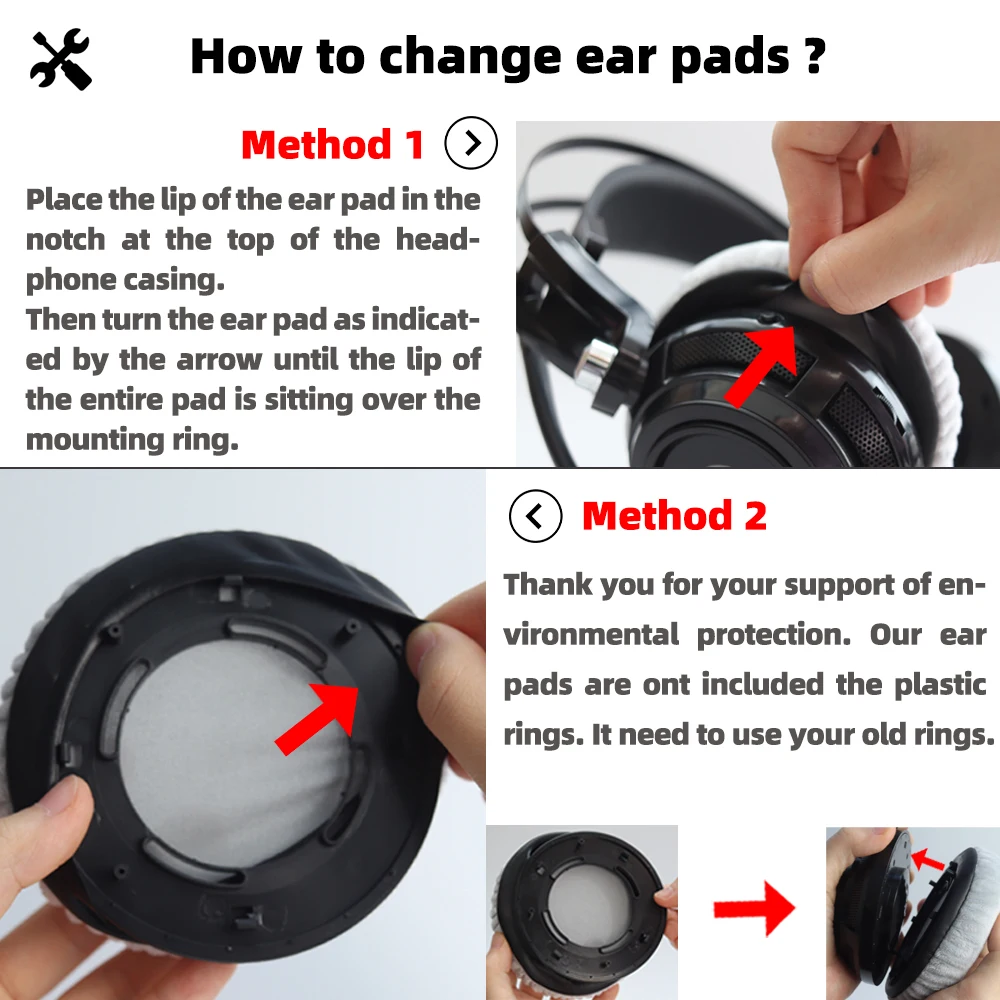 Earsoft Replacement Ear Pads Cushions for Oneodio Pro-10 Headphones Earphones Earmuff Case Sleeve Accessories