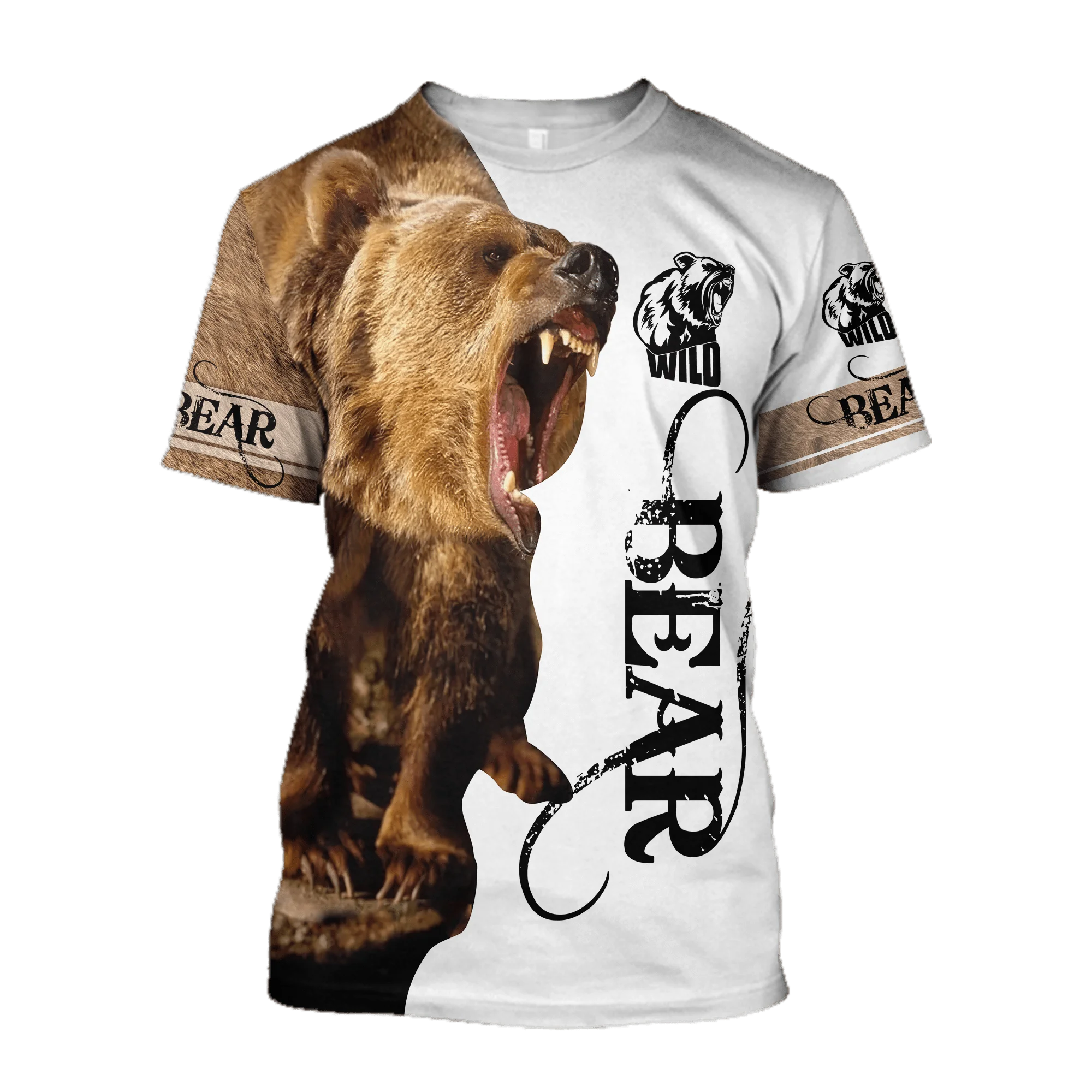 Camiseta Verano Oso 3D Tokio Estilo Urbano Unisex - imagen 5
