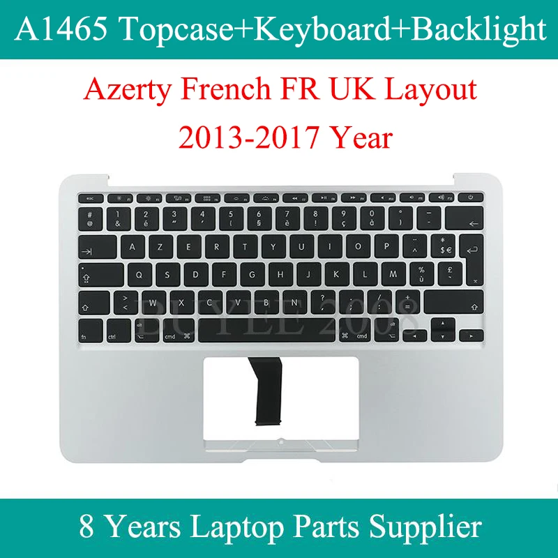 

Оригинальная клавиатура A1465 Azerty 2013 2014 2015 2016 для Macbook Air A1465, клавиатура с французской подсветкой